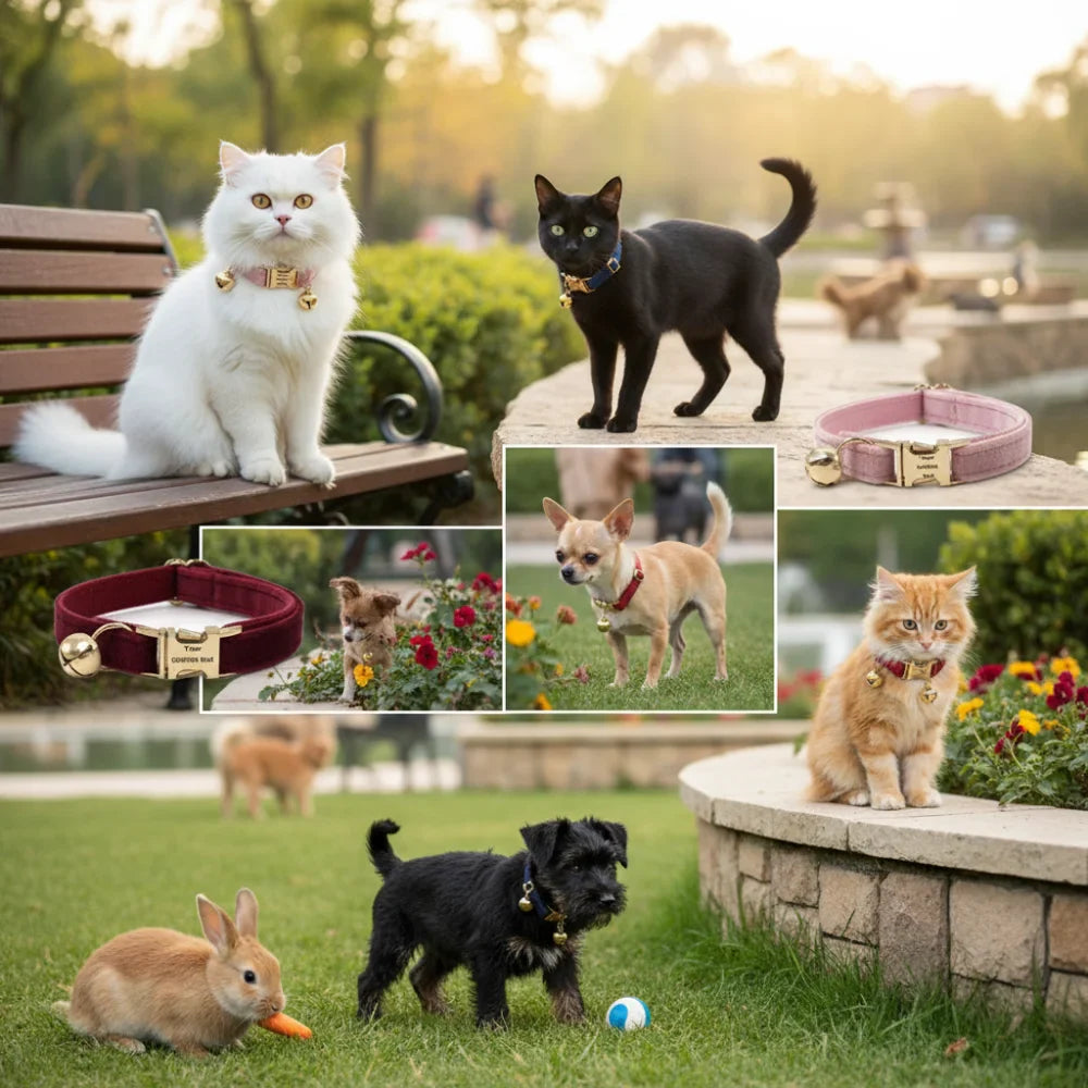 Chic Velvet Cat Collar