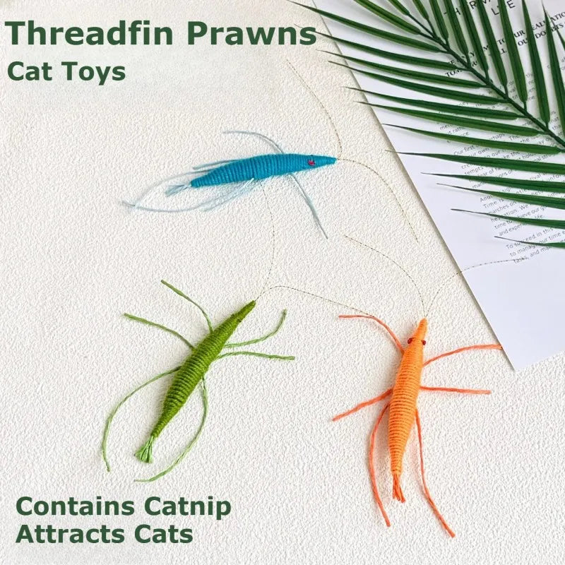 Catnip Wool Prawn Toy