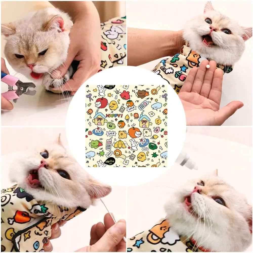 Purrfect Cat Grooming Wrap