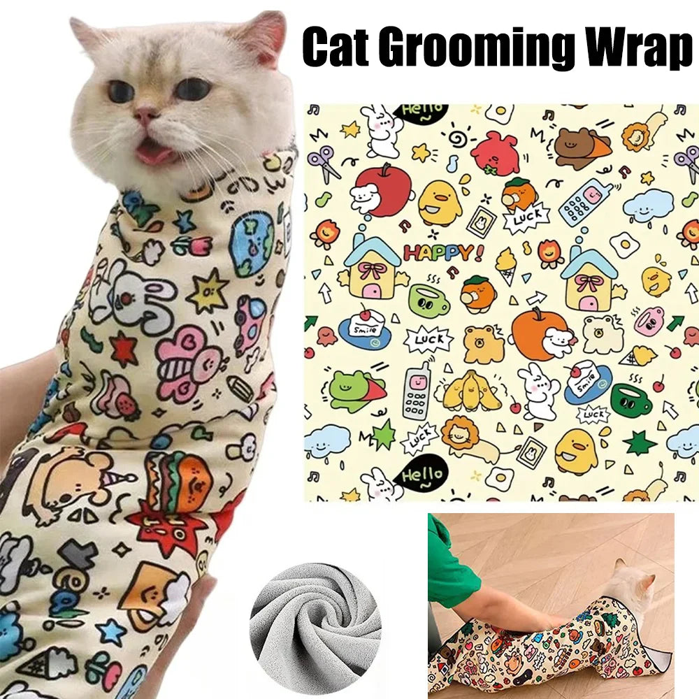 Purrfect Cat Grooming Wrap