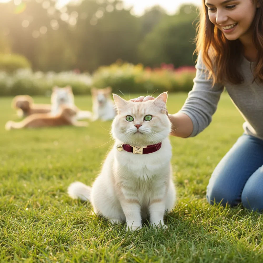 Chic Velvet Cat Collar